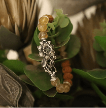 Rudraksha Citrine Crystal Bracelet